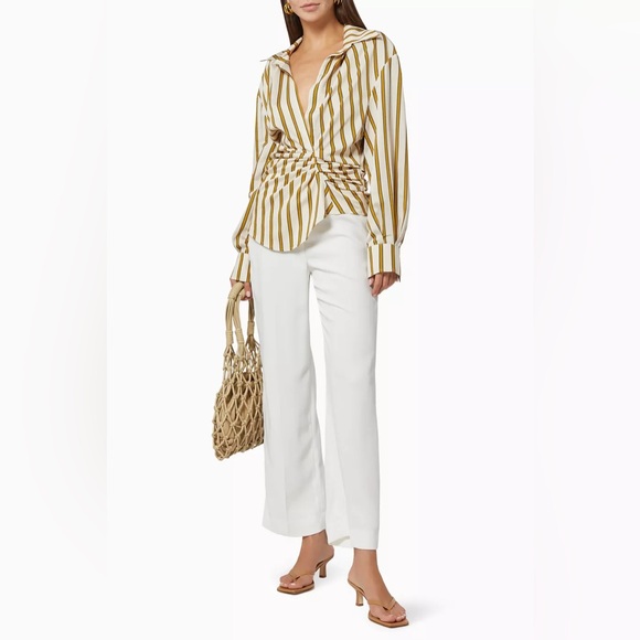 IN THE MOOD FOR LOVE Joelle Draped Shirt - Picture 2 of 10